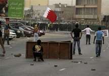 Manifestantes en Bahréin.