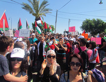 Marcha de los árabes israelíes para conmemorar la 