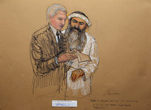 Jalid Shij Muhammad, a la izquierda, y su abogado, David Nevin