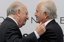 Carlos Fuentes-derecha-y Ricardo Lagos. Carlos Fuentes-derecha-y Ricardo Lagos.