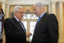 Abbas-izquierda- y Netanyahu
