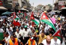 Manifestantes en Ammán, Jordania. Manifestantes en Ammán, Jordania.