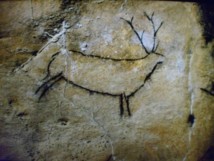 Una de las pinturas de la cueva del Castillo, en España.