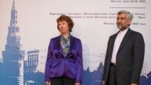 Catherine Ashton-izquierda-y Ali Akbar Salehi