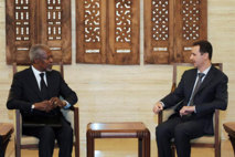 Kofi Annan-a la izquierda-y Bashar Al Asad Kofi Annan-a la izquierda-y Bashar Al Asad