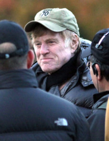 Robert Redford, durante el rodaje de The company you keep