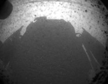 La sombra del Curiosity sobre Marte