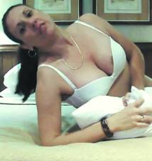 Karina Bolaños, en una imagen capturada del video