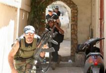 Milicianos en Bab AtTabaneh