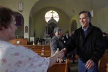 Mitt Romney, en la iglesia.