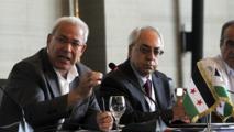 Los dirigentes del Consejo Nacional Sirio, en el exilio.