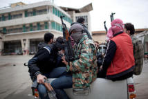 Milicianos en Idlib, Siria.