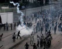 Manifestantes en la ciudad de Karachi, Pakistán.