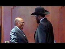 Omar Al Bashir-izquierda-y Salva Kiir