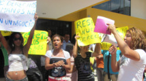 Manifestación de transexuales en Uruguay