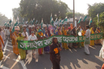 La marcha de Ekta Parishad La marcha de Ekta Parishad