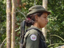 Una guerrillera de las FARC.