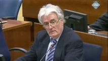 Radovan Karadzic, durante el juicio