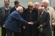 Angela Merkel, en el homenaje a los gitanos