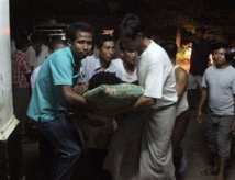 Un rajin herido es llevado al hospital Un rajin herido es llevado al hospital