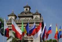 La torre Patuxay, en Vientiane, Laos, donde se realizará la cumbre Asia-Europa.