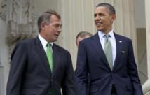 El líder republicano en el parlamento, John Boehner,izquierda, y Barak Obama El líder republicano en el parlamento, John Boehner,izquierda, y Barak Obama