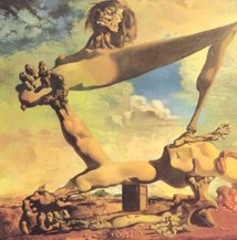 El cuadro Construcción blanda con judías hervidas, de Dalí