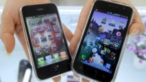 El Galaxy de Samsung y el Iphone de Apple. El Galaxy de Samsung y el Iphone de Apple.