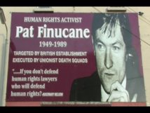 Cartel denunciando el asesinato de Pat Finucane Cartel denunciando el asesinato de Pat Finucane