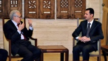 Al Ajdar Brahimi-a la izquierda-y Bashar Al Asad Al Ajdar Brahimi-a la izquierda-y Bashar Al Asad