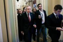 El líder de la mayoría demócrata en el Senado, Harry Reid, en el congreso. El líder de la mayoría demócrata en el Senado, Harry Reid, en el congreso.