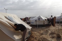 Un campamento de refugiados sirios en Jordania. Un campamento de refugiados sirios en Jordania.