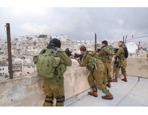 Soldados israelíes en Hebrón. Soldados israelíes en Hebrón.