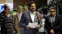 Iván Márquez, de las FARC, lee un comunicado en La Habana, Cuba. Iván Márquez, de las FARC, lee un comunicado en La Habana, Cuba.