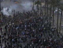 Manifestantes chocan con la policía en Egipto. Manifestantes chocan con la policía en Egipto.