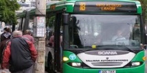 Un autobús en Tallin, Estonia Un autobús en Tallin, Estonia