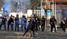 Policías en Port Said, Egipto. Policías en Port Said, Egipto.