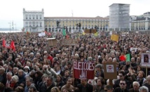 Manifestación en Portugal contra las medidas de ajuste pactadas.