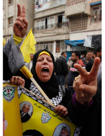 Una manifestación por la liberación de los presos palestinos
