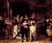 Uno de los cuadros del museo, La Ronda de Noche, de Rembrandt