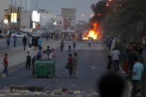 Manifestantes en Bahrein Manifestantes en Bahrein