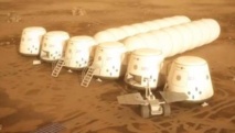 Imagen creada por ordenador del proyecto de Mars One Imagen creada por ordenador del proyecto de Mars One
