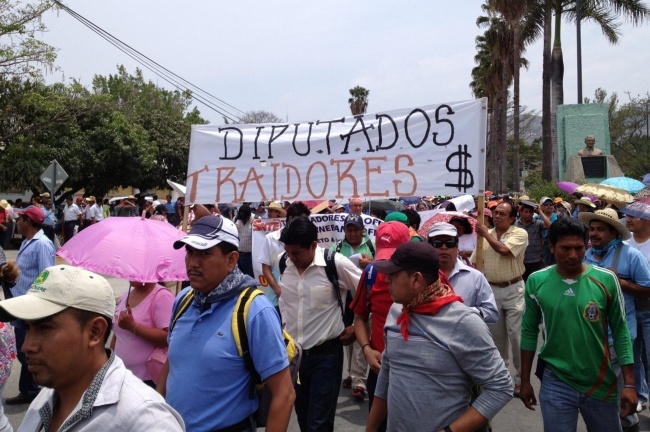 Manifestantes en Chilpancingo