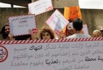 Concentración en defensa de los homosexuales en Beirut. Concentración en defensa de los homosexuales en Beirut.