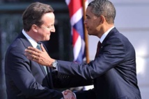 David Cameron-izquierda-y Barak Obama