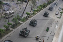 Tanques del ejercito libanes en Tripoli.