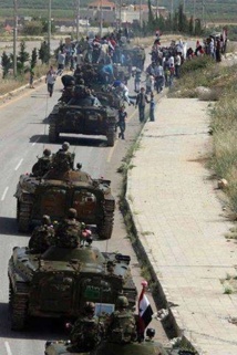 Tanques del ejército sirio