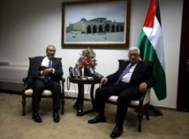 Rami Hamdala-izquierda-y Mahmud Abbas