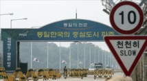 La entrada al complejo industrial de Kaesong.