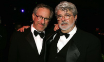 Steven Spielberg-izquierda-y George Lucas.